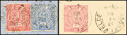 1185 "HASSELFELDE" - K2, Mit Daten Aus 1869 Und 1870 Auf Zwei NDP-Briefstücken, Katalog: NDP4,5,16 BS - Brunswick
