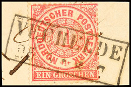 1195 "VECHELDE" - Ra2, Klar Auf Briefstück NDP 1 Gr., Leichte Bugspur, Katalog: NDP16 BS - Brunswick