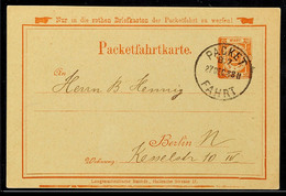 3220 BERLIN PACKETFAHRT, GS-Postkarte 2 Pfg, Mit Rückseitigem Zudruck "Verein Für Handlungs-Commis Von 1858", Bedarfsgeb - Other & Unclassified