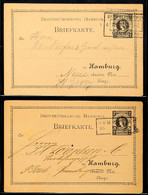 3221 HAMBURG HAMMONIA, Zwei Bedarfsgebrauchte GS-Postkarten 2 Pfg Mit Unterschiedlichen Rahmenstempeln "HAMMONIA" (klein - Other & Unclassified