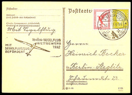 4629 RHÖN-SEGELFLUG-WETTBEWERB 1932, Karte V. 30.7.32, Klarer Stempel A. Karte Nach Berlin, Katalog: 379,u.a. BF - Other & Unclassified