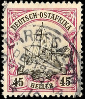5207 45 Heller Kaiseryacht, Tadellos Gestempelt, Mi. 70.-, Katalog: 36 O - German East Africa