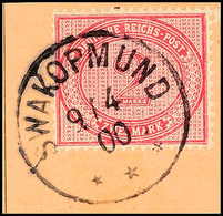 5363 2 M. Rötlichkarmin Mit Klarem Und Vollem EKr. "SWAKOPMUND 9/4 00" Auf Briefstück, Kabinett, Gepr. Mansfeld, Katalog - German South West Africa