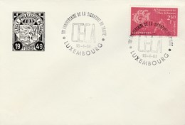 1961 LUXEMBOURG CECA EVENT COVER Stamps European Community - Cartas & Documentos