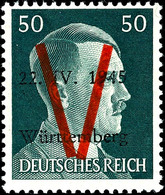 7989 3 - 50 Pfg. Hitler Postfrisch Komplett, Signert Dub Bzw. Carl H. Lange, Mi. 250.-, Katalog: I/XII ** - Other & Unclassified