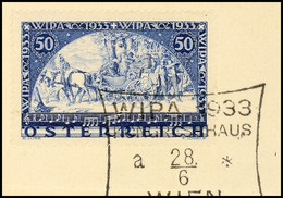 10250 50 Gr. WIPA-Marke, Gewöhnliches Papier, Mit Sonderstempel Auf Briefstück, Mi. 260.-, Katalog: 555A BS - Other & Unclassified