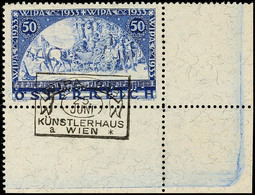 10252 50 Gr. Wipa, Faserpapier, Eckrand Unten Rechts, Entwertet Mit Sonderstempel , Oben Raue Zähnung, Katalog: 556A O - Other & Unclassified