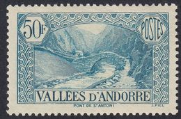 ANDORRA - 1943 - Yvert 92 Nuovo MH. - Neufs