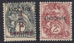 ANDORRA - 1931 - Lotto Composto Da 2 Valori Nuovi MH: Yvert 1 E 3. - Nuevos