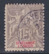 Sénégambie Et Niger N° 6 O Type Groupe : 15 C. Gris, Oblitération Moyenne Sinon TB - Used Stamps