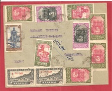 Y&T N°64+70X3+90X2+++  SEGOU   Vers MAROC  1945 - Lettres & Documents