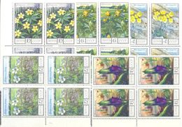 1975. USSR/Russia, Flowers, 4 Sets In Blocks Of 4v, Mint/** - Unused Stamps