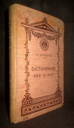 "DICTIONNAIRE Des RIMES" Ecole School Francais Poesie Littérature CAYOTTE 1908 ! - 18 Ans Et Plus