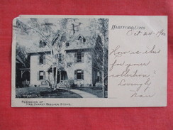 Private Mailing Card-- Residence Harriet Beecher Stowe-- Stamp Peel Off Back Thin  Spot   Hartford  - Ref 2764 - Hartford