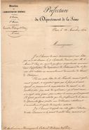 VP11.813 - 1874 - Lettre De La Préfecture Concernant Le Conseil De Fabrique D' ISSY + 1 Lettre De L'Archevêché De PARIS - Religione & Esoterismo