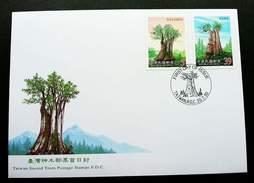Taiwan Sacred Trees 2000 Tree Plant  (stamp FDC) - Lettres & Documents
