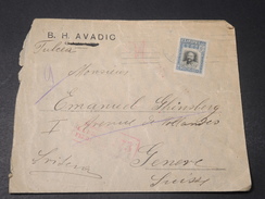 BULGARIE - Enveloppe De Sophia Pour La Suisse En 1917 Avec Contrôle Postal - L 10573 - Storia Postale