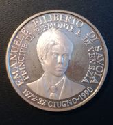 MEDAGLIA - EMANUELE FILIBERTO DI SAVOIA  - PRINCIPE DI PIEMONTE E DI VENEZIA ANNO 1990- QUALITA' FDC - NON PULITA - AG - Monarchia/ Nobiltà