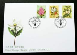Taiwan Scented Flowers 2002 Plant Flower Flora  (stamp FDC) - Brieven En Documenten