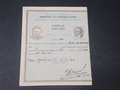 ARGENTINE - Carte D 'Abonnement à Une Boite Postale En 1960 De Boulogne - L 10586 - Briefe U. Dokumente