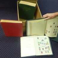 BRITISH EMPIRE Carton Containing Imperial Albums 1840-1928 Virtually Empty, New Age Album Of British Commonwealth Mainly - Other & Unclassified