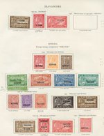 TRAVANCORE Range Of 48 Stamps Incl. 1937 Proclamation, 1939 Maharajas Birthday. OFFICIALS Incl. 1939 Birthday, 1942 Birt - Other & Unclassified