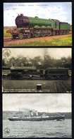 TRANSPORT (RAIL & ROAD) Selection Of Cards Depicting Locomotives, London & N. W. Railway Co. Cards Of Steamers SS Galtee - Non Classificati