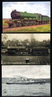 TRANSPORT (RAIL & ROAD) Selection Of Cards Depicting Locomotives, London & N. W. Railway Co. Cards Of Steamers SS Galtee - Sin Clasificación