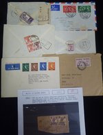 MIDDLE EAST/GULF Covers (6) & A Piece With Pakistan Stamps, Cancelled Dubai. Covers Incl. A Censored Envelope To India,  - Other & Unclassified