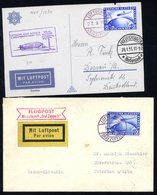 1930 Leipzig Flight Envelope To Czechoslovakia, Franked 2rm Zeppelin Cancelled 'Luftschiff Graf Zeppelin' C.d.s.  On Rev - Other & Unclassified