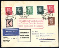 1930 Rheinland Flight Envelope Commemorating Allied Troops Evacuation With Multi Franking Tied 'Koln Flughafen' C.d.s, B - Other & Unclassified