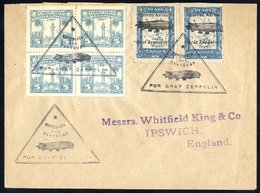 1931 First South America Return Flight Paraguayan Acceptance Envelope To England, Franking Includes Overprinted 4 Pesos  - Sonstige & Ohne Zuordnung