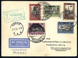 1932 Danzig Flight 20th July Special Flight For Illustrated Air-Post Exhibition 'LUPOSTA' Souvenir 'Sieger' Card Franked - Other & Unclassified