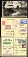 1932 Fifth South America Flight Card To Recife, Franked 1m28pf Tied Luftschiff Graf Zeppelin C.d.s & Bearing Violet 'Eag - Otros & Sin Clasificación