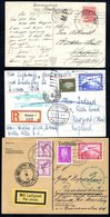 1932 Second South America Flight Card To Recife, Franked 1m40pf Tied Luftschiff Graf Zeppelin C.d.s, Bears Green 'Island - Other & Unclassified