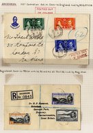 1937 Coronation Set On Cover To England, Tied By Sept 30th C.d.s's & Also Bearing Framed POSTED OUT/OF COURSE H/stamp In - Sonstige & Ohne Zuordnung