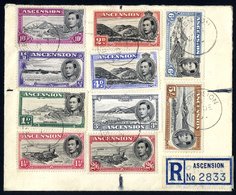 1952 Dec 27th Union Castle Envelope Franked ½d, 1d, 3d, 4d, 6d, 5s & 10s P.13, 2/6d P.13½, 1½d & 2d P.14 Registered To L - Other & Unclassified