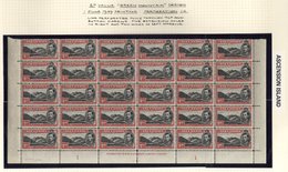 1940 P.13½ 1d Black & Yellow-orange (SG.39a) & 3d Black & Grey (SG.42a) Both UM Corner Marginal Plate Blocks Of Eight, A - Autres & Non Classés