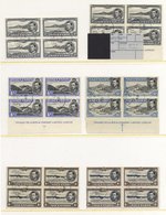 1938-53 VFU Selection Of Mostly Blocks Of Four To 5s Incl. ½d P.13½ & 13 - One Of Each With Re-entry R 2/2, 1d Black & G - Sonstige & Ohne Zuordnung