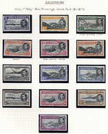 1942 KGVI P.13 Pictorial Defin Set, VFU & Another Set M, SG.38b/47b. (26) - Altri & Non Classificati