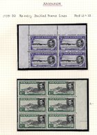 1944 P.13 ½d Black & Violet Upper Left Corner Marginal Block Of Four Incl. (2/2) Re-entry CW14a, 1949 1d Black & Green R - Altri & Non Classificati