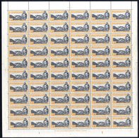 1949 P.14 1d Black & Yellow-orange, A Complete UM Sheet Of Sixty Accompanied By Same Stamp In A Block Of Thirty-six, Row - Sonstige & Ohne Zuordnung