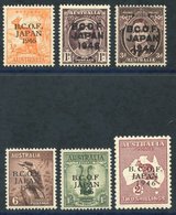 BRITISH OCCUPATION FORCE (JAPAN) 1946 Optd Set Fine M, SG.J1/J7. Cat. £190 (6) - Other & Unclassified