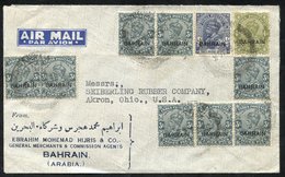 1938 Airmail Envelope To The USA With 3Ps (8), 3A, 6Ps & 4As, Cancelled 27.AP.38. Fine. - Altri & Non Classificati