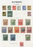 1861-1970 VFU Collection On Leaves Incl. 1861-70 6d Dull Orange-vermilion, 1s Black, 1875-81 Vals To 1s Violet, 1882-86  - Other & Unclassified