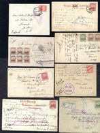 1899-1918 Accumulation Of WWI Censored Covers Or Postcards. All Five Different Types Of Censor Cachets Used There During - Sonstige & Ohne Zuordnung
