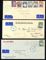 1939-43 27 WWII Censored Covers, All With The Circular Cachet With Numbers. Mainly The More Common Numbers But Noted 3 I - Otros & Sin Clasificación