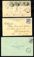 1895-1937 Covers (6) & A SPECIMEN QV 2c Card, Incl. 1895 Cover To USA With A Strip Of Five 1c Cancelled K65, Single Fran - Altri & Non Classificati