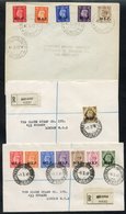 1942-47 Covers (5) & A Postcard To Holland, All With M.E.F Ovptd Stamps, Some With Philatelic Frankings. Worth Viewing. - Sonstige & Ohne Zuordnung