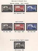 1948-55 UM Collection Housed On Leaves From Bahrain, 1952 Wilding Set, 1955 Waterlow Castles Type I & II Sets, 1960 DLR  - Altri & Non Classificati